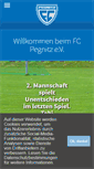 Mobile Screenshot of fc-pegnitz.de