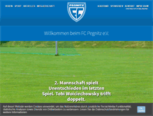 Tablet Screenshot of fc-pegnitz.de